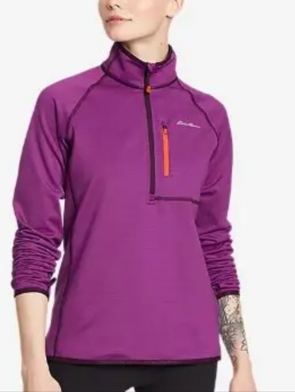 Eddie Bauer Purple Half-Zip Pullover
